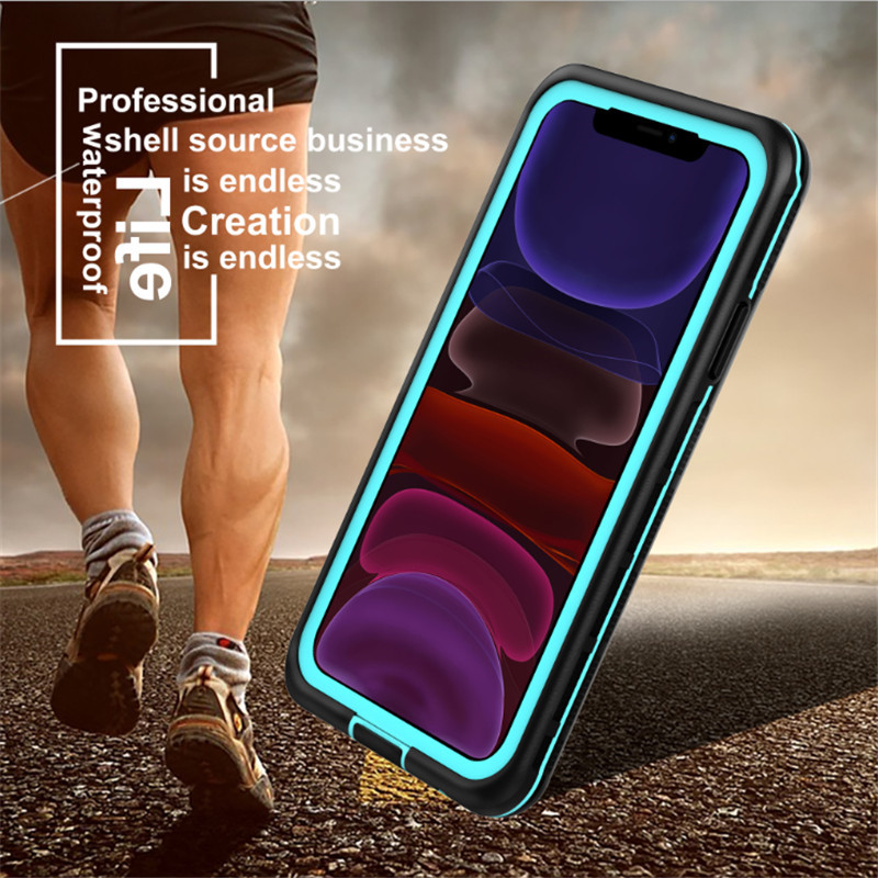iphone 11 vodotěsný případ s lanyardem životnost iphone 11 vodotěsný (fialový) s průhledným krytem zad