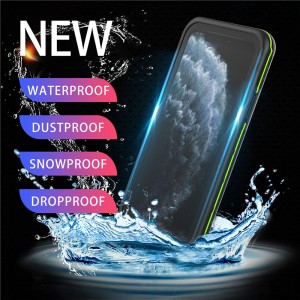 Univerzální vodotěsné pouzdro na vodotěsný telefon iphone vodotěsný telefon pro iphone 11 pro (black) s pevnou barvou back cover