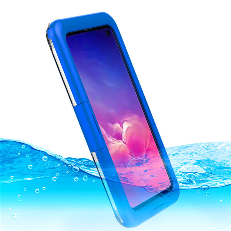 Podvodní ochrana telefonu nejlepší životu odolné pouzdro na telefon pro Samsung S10 (modrá)