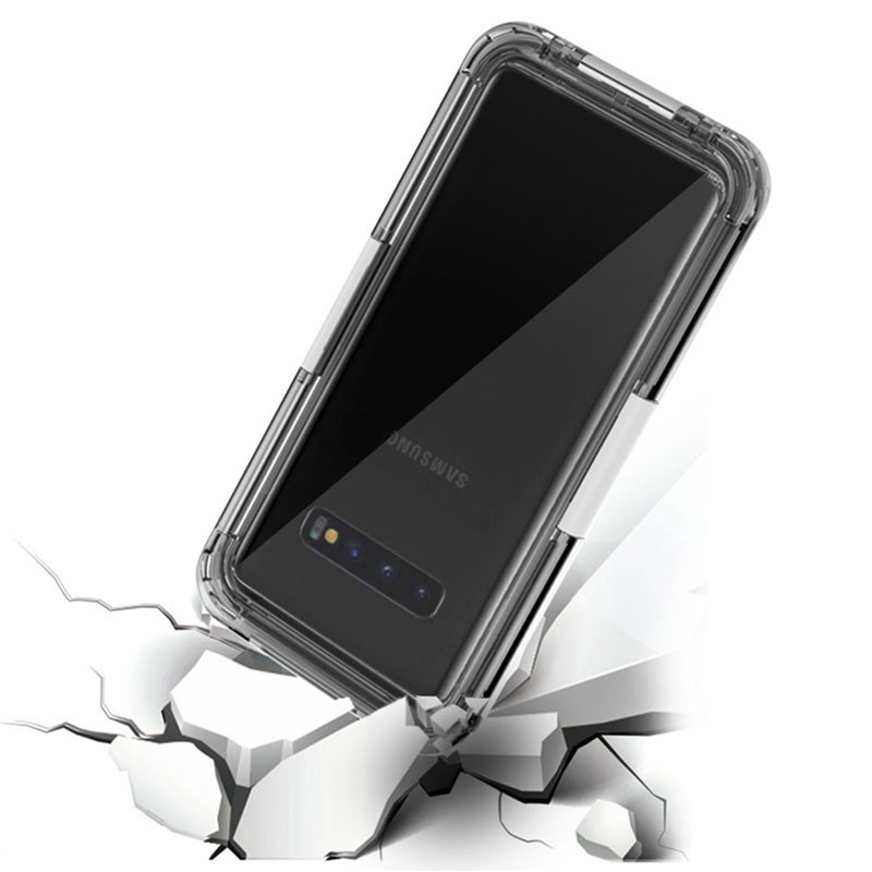 Telefonní kufry s vodou v nich telefon ochránce vody životní případ pro Samsung S10 (White)