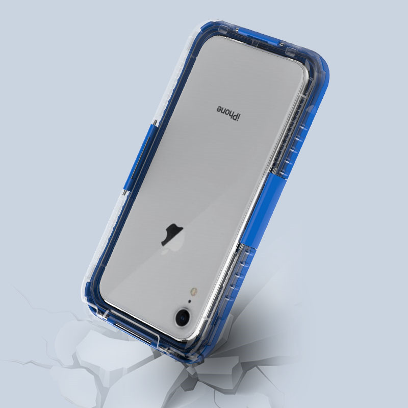 Vodotěsné balení pro iphone vodotěsný prach nejlepší vodotěsné pouzdro pro iphone XR (modrá)