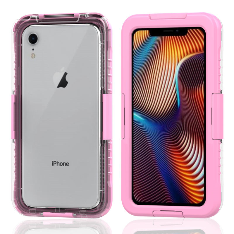 Levný iphone XR case lifefable wher&main;101; koupit podvodní iphone případ vodotěsné pouzdro pro telefon a peněženku (Pink)